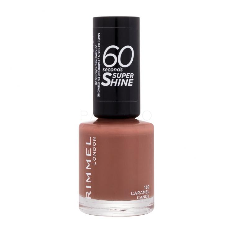 Rimmel London 60 Seconds Super Shine Nagellack für Frauen 8 ml Farbton  130 Caramel Candy