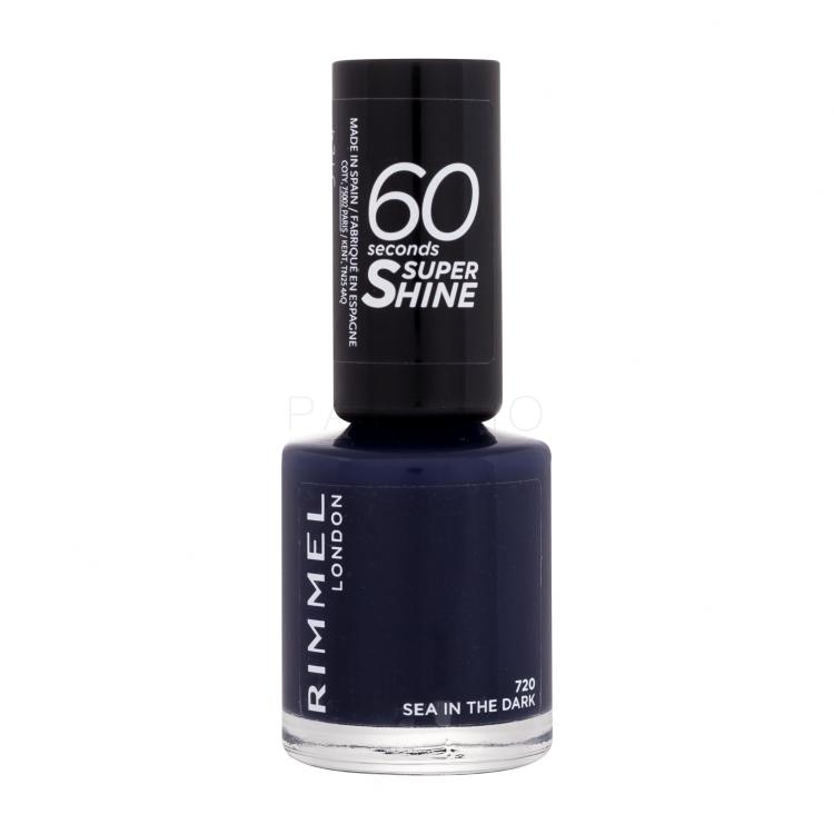 Rimmel London 60 Seconds Super Shine Nagellack für Frauen 8 ml Farbton  720 Sea In The Dark