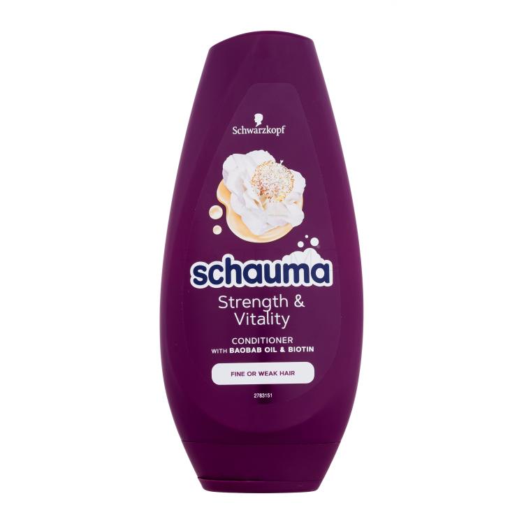 Schwarzkopf Schauma Strength &amp; Vitality Condicioner Conditioner für Frauen 250 ml