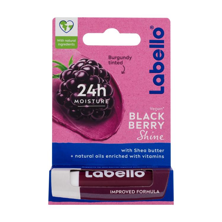 Labello Blackberry Shine 24h Moisture Lip Balm Lippenbalsam für Frauen 4,8 g