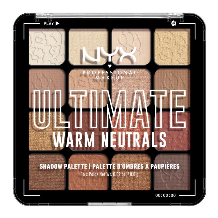 NYX Professional Makeup Ultimate Warm Neutrals Lidschatten für Frauen 12,8 g