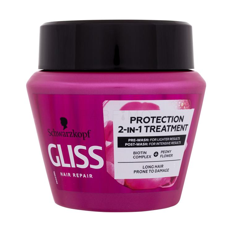 Schwarzkopf Gliss Supreme Length Protection 2-In-1 Treatment Haarmaske für Frauen 300 ml