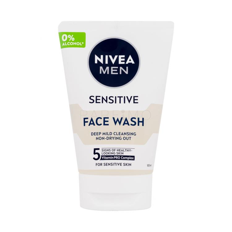 Nivea Men Sensitive Face Wash Reinigungsgel für Herren 100 ml