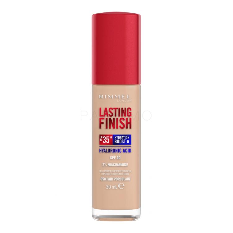 Rimmel London Lasting Finish 35H SPF20 Foundation für Frauen 30 ml Farbton  050 Fair Porcelain