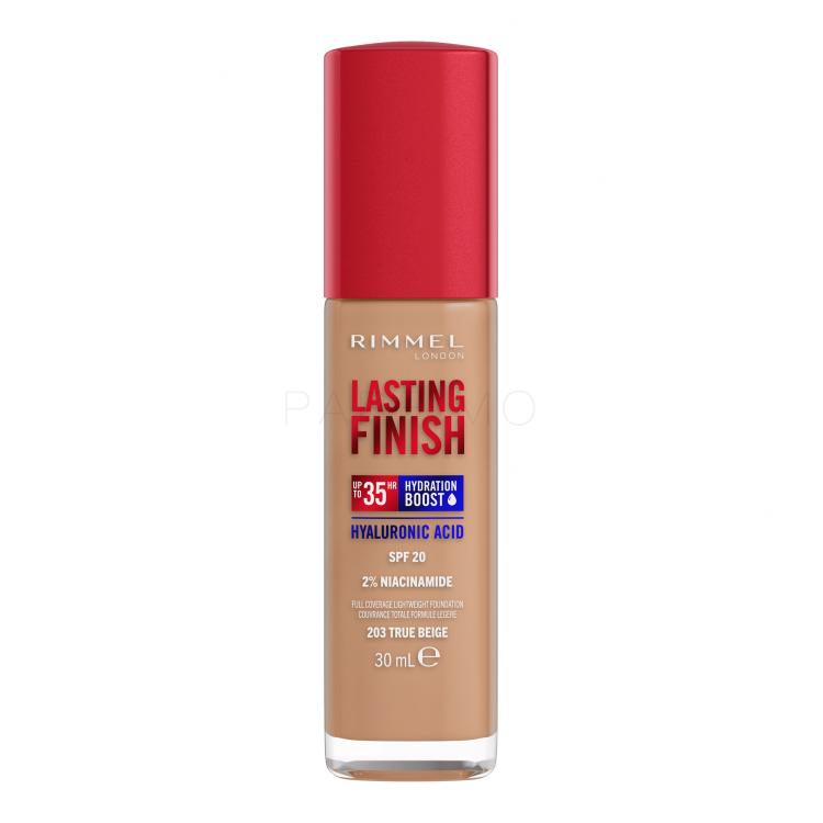 Rimmel London Lasting Finish 35H SPF20 Foundation für Frauen 30 ml Farbton  203 True Beige