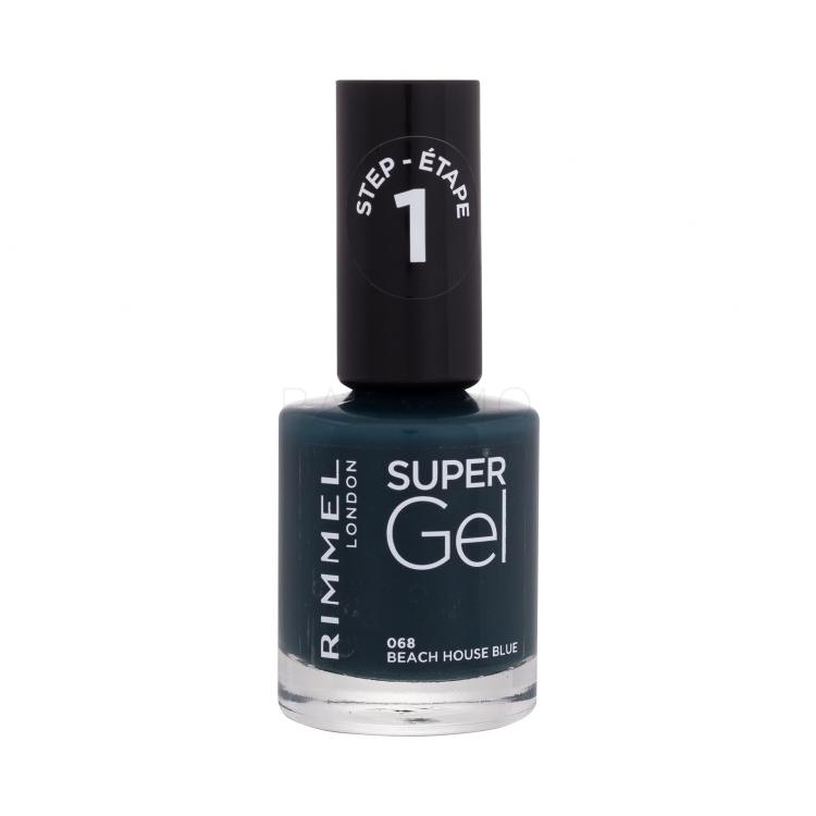 Rimmel London Super Gel STEP1 Nagellack für Frauen 12 ml Farbton  068 Beach House Blue