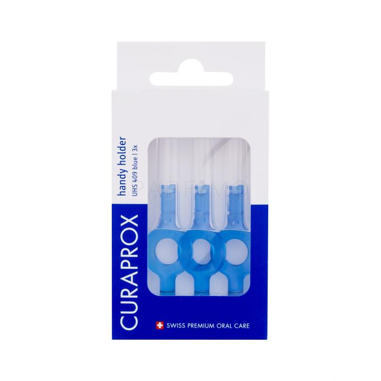 Curaprox UHS 409 Handy Holder Blue Zahnbürstenhalter Set