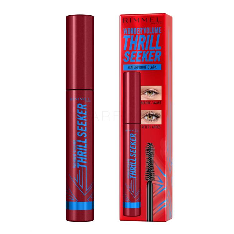 Rimmel London Thrill Seeker Mascara für Frauen 8 ml Farbton  Waterproof Black