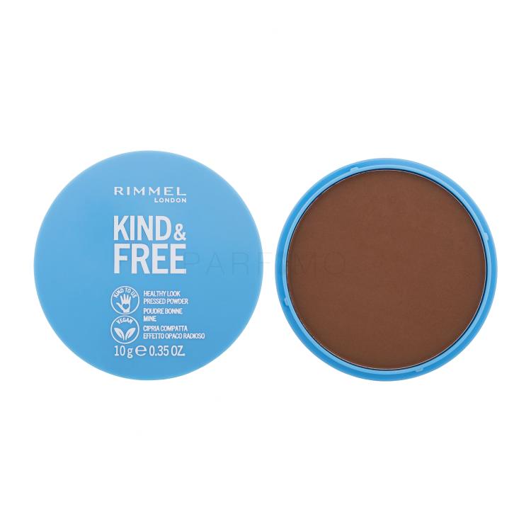 Rimmel London Kind &amp; Free Healthy Look Pressed Powder Puder für Frauen 10 g Farbton  050 Deep