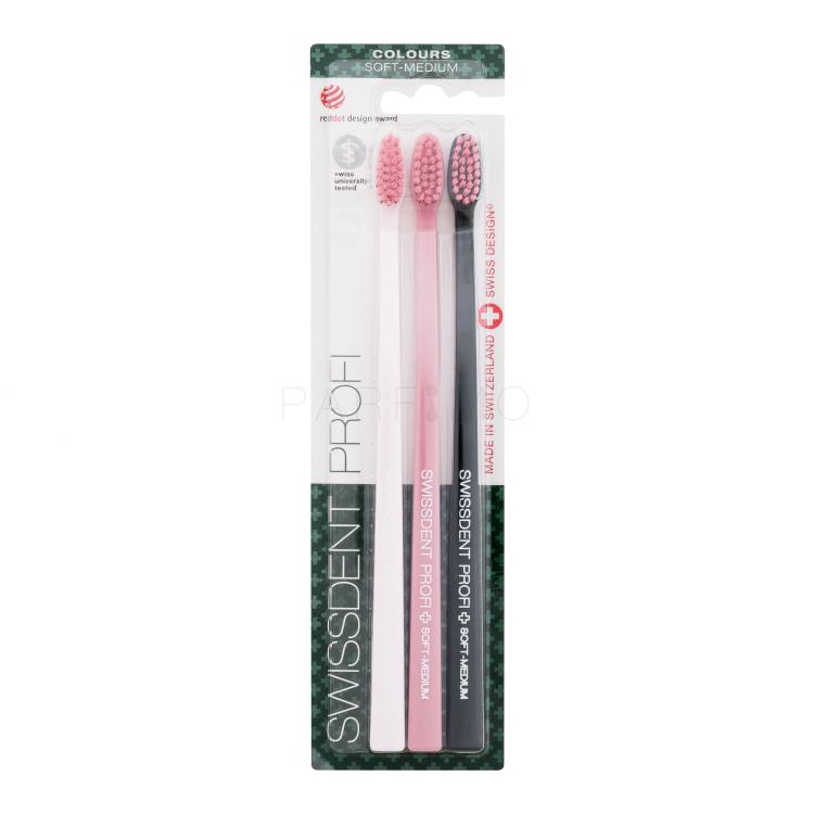 Swissdent Profi Colours Trio Soft-Medium Zahnbürste Set