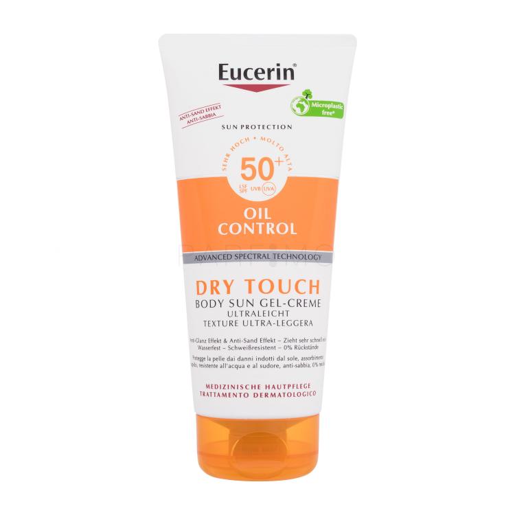 Eucerin Sun Oil Control Dry Touch Body Sun Gel-Cream SPF50+ Sonnenschutz 200 ml