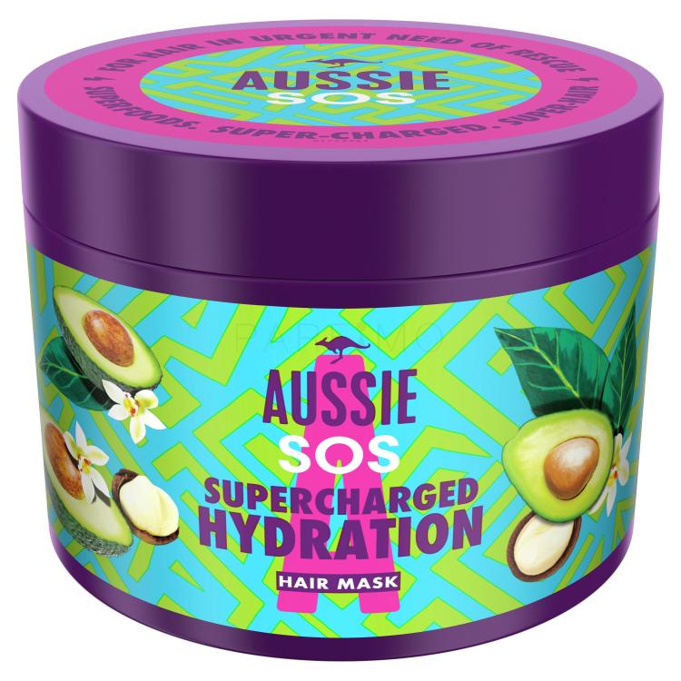 Aussie SOS Supercharged Hydration Hair Mask Haarmaske für Frauen 450 ml