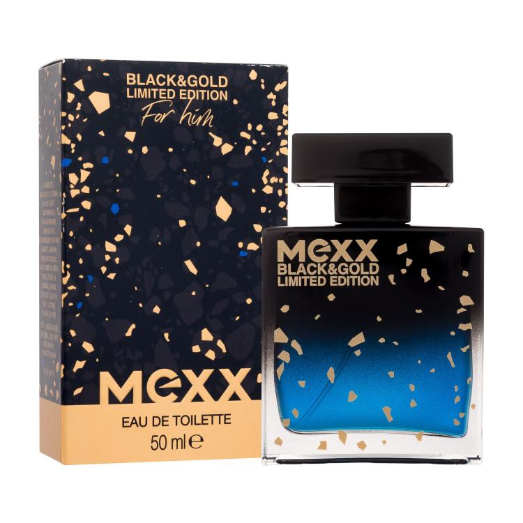 Mexx Black &amp; Gold Limited Edition Eau de Toilette für Herren 50 ml