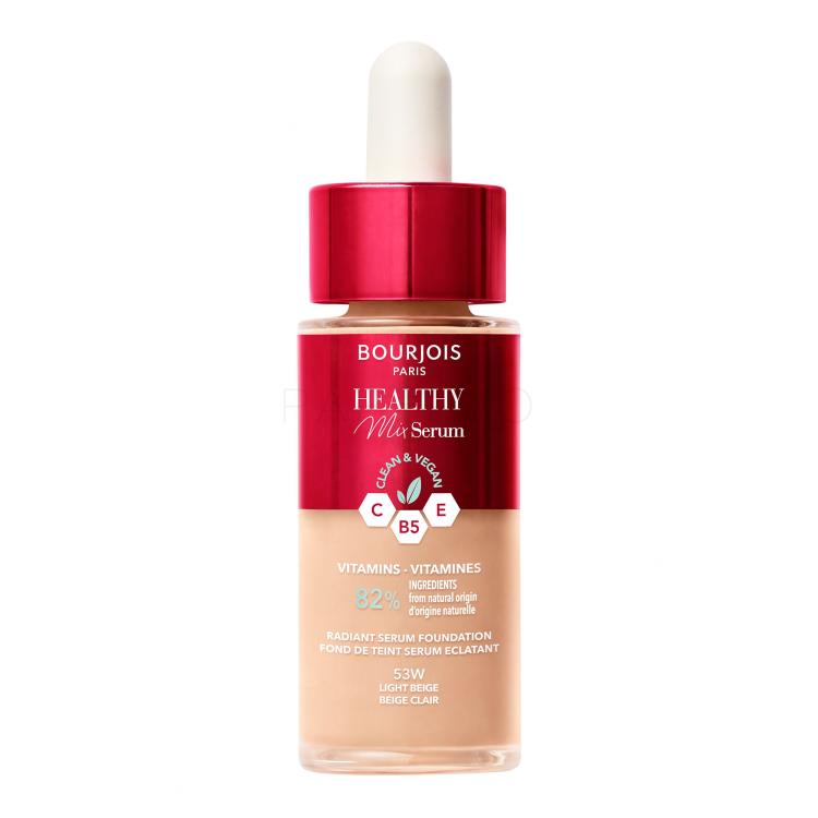 BOURJOIS Paris Healthy Mix Clean &amp; Vegan Serum Foundation Foundation für Frauen 30 ml Farbton  53W Light Beige