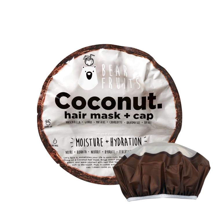 Bear Fruits Coconut Hair Mask + Cap Haarmaske für Frauen Set