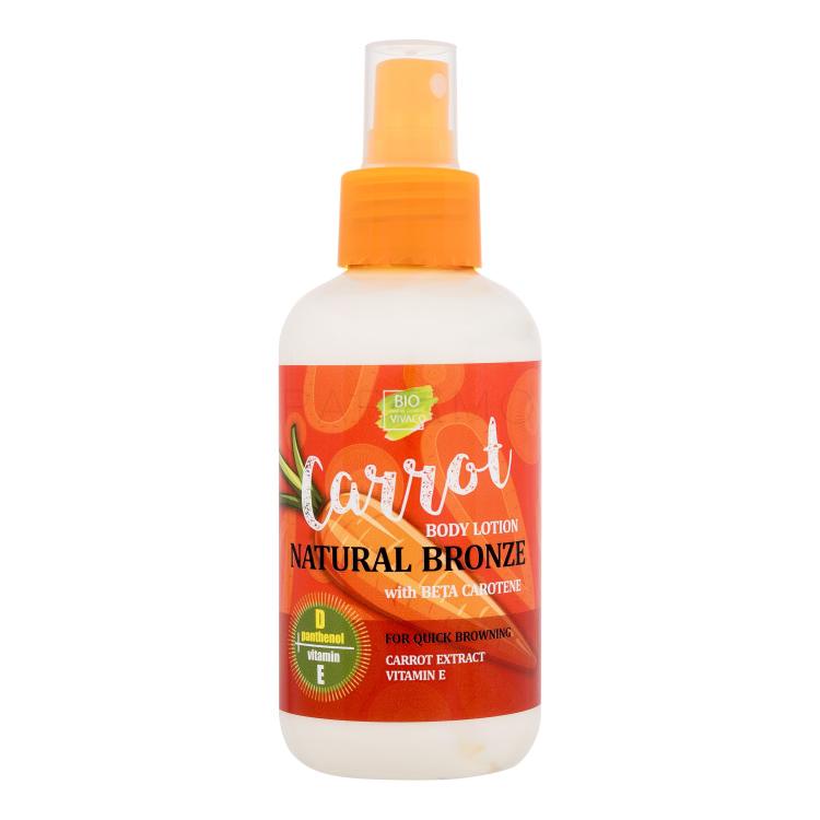 Vivaco Bio Carrot Natural Bronze Body Lotion Sonnenschutz 150 ml