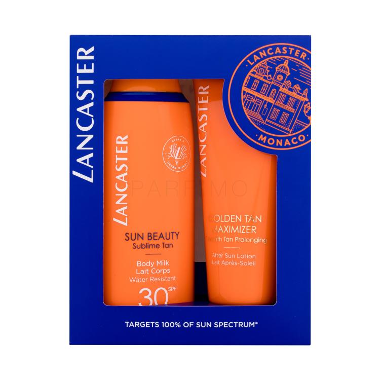 Lancaster Sun Beauty Body Milk SPF30 Geschenkset Sonnenmilch Sun Beauty Sublime Tan Body Milk SPF30 175 ml + Golden Tan Maximizer After Sun Lotion 125 ml