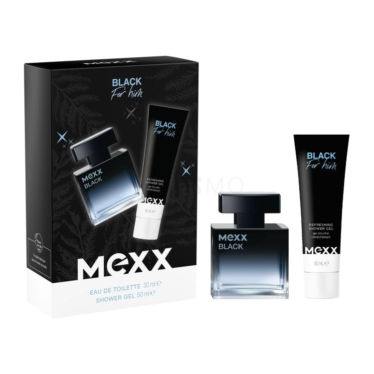 Mexx Black Man Geschenkset Eau de Toilette 30 ml + Duschgel 50 ml