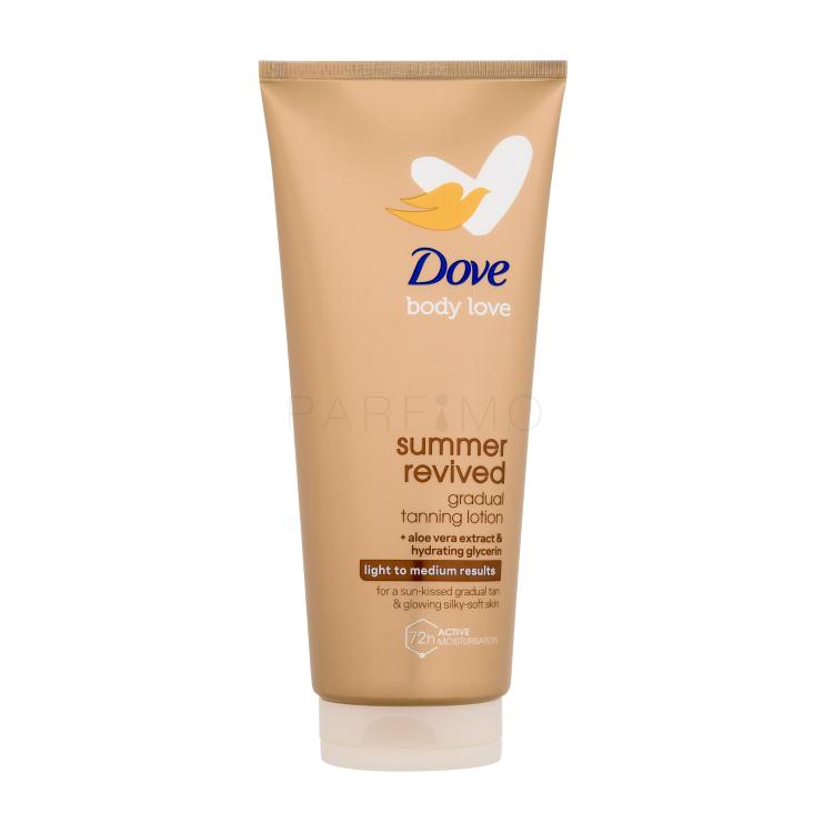 Dove Body Love Summer Revived Gradual Tanning Lotion Selbstbräuner für Frauen 200 ml Farbton  Light to Medium