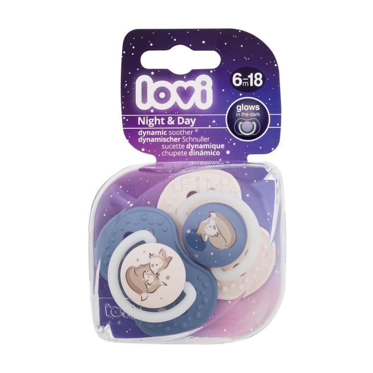 LOVI Night &amp; Day Dynamic Soother Boy 6-18m Schnuller für Kinder 2 St.