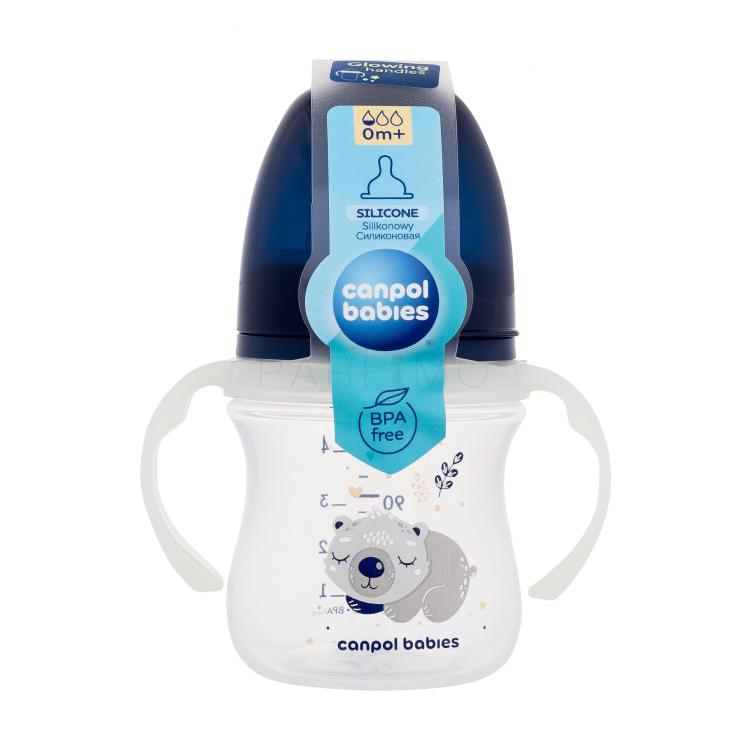 Canpol babies Sleepy Koala Easy Start Anti-Colic Bottle Blue 0m+ Babyflasche für Kinder 120 ml