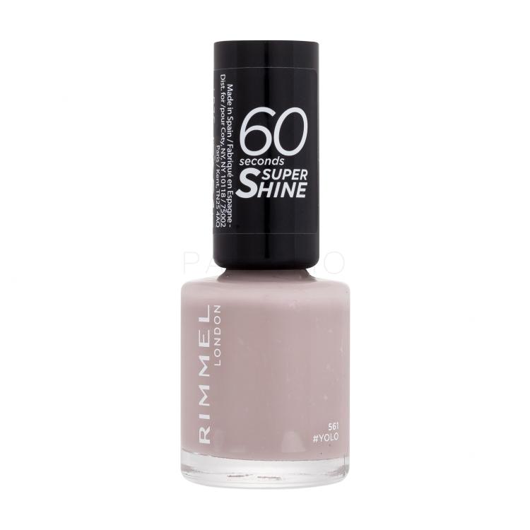 Rimmel London 60 Seconds Super Shine Nagellack für Frauen 8 ml Farbton  561 Yolo