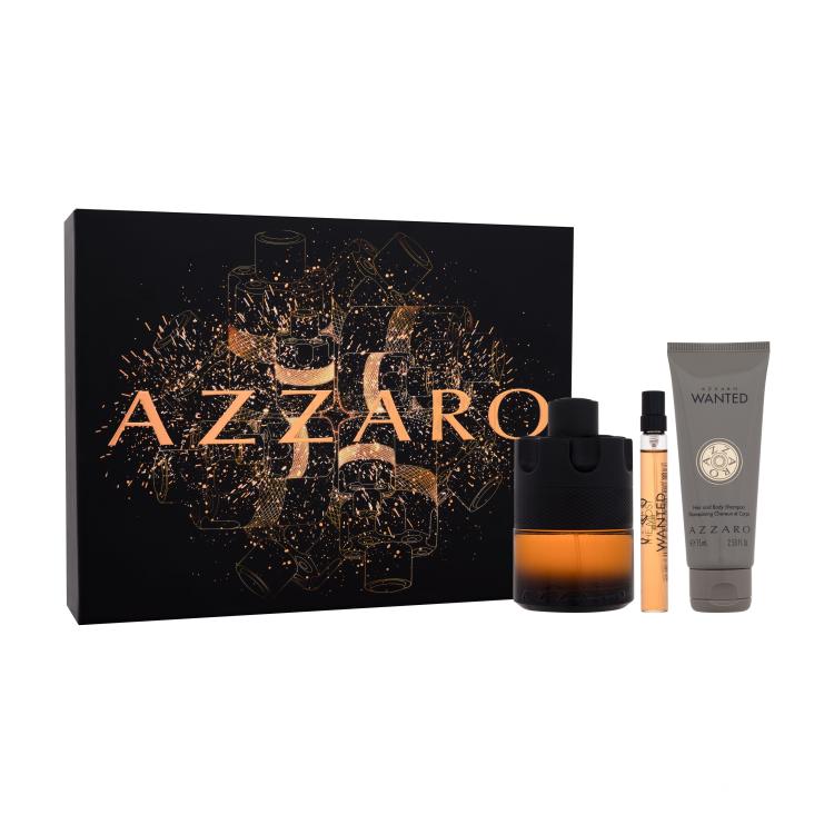 Azzaro The Most Wanted Geschenkset Parfüm 100 ml + Parfüm 10 ml + Duschgel 75 ml