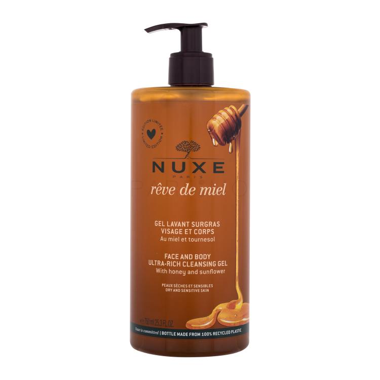 NUXE Rêve de Miel Face And Body Ultra-Rich Cleansing Gel Duschgel für Frauen 750 ml