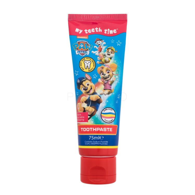 Nickelodeon Paw Patrol Toothpaste Bubblegum Zahnpasta für Kinder 75 ml