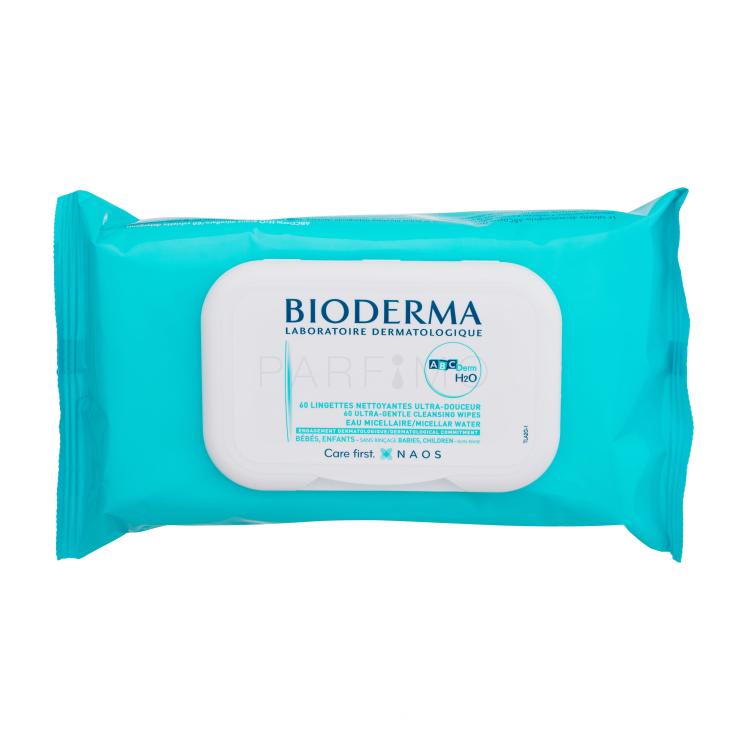 BIODERMA ABCDerm H2O Micellar Wipes Reinigungstücher für Kinder 60 St.