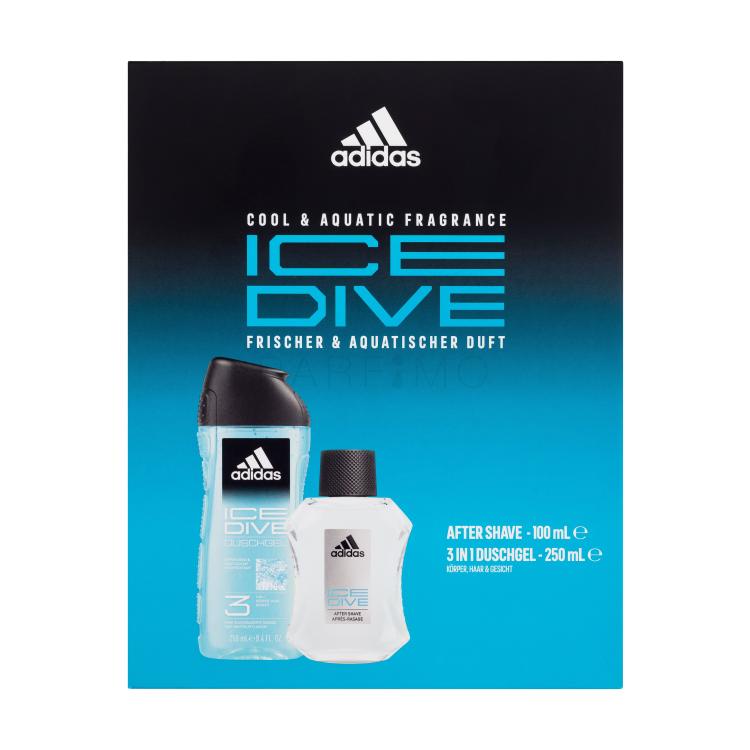 Adidas Ice Dive Geschenkset Rasierwasser 100 ml + Duschgel 250 ml