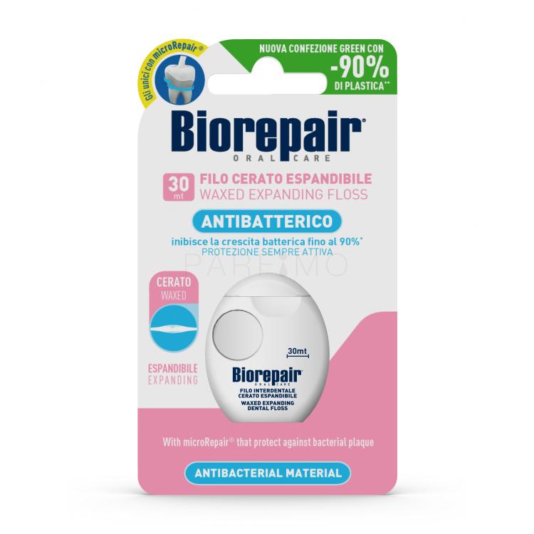 Biorepair Antibacterial Waxed Expanding Floss Zahnseide 1 St.