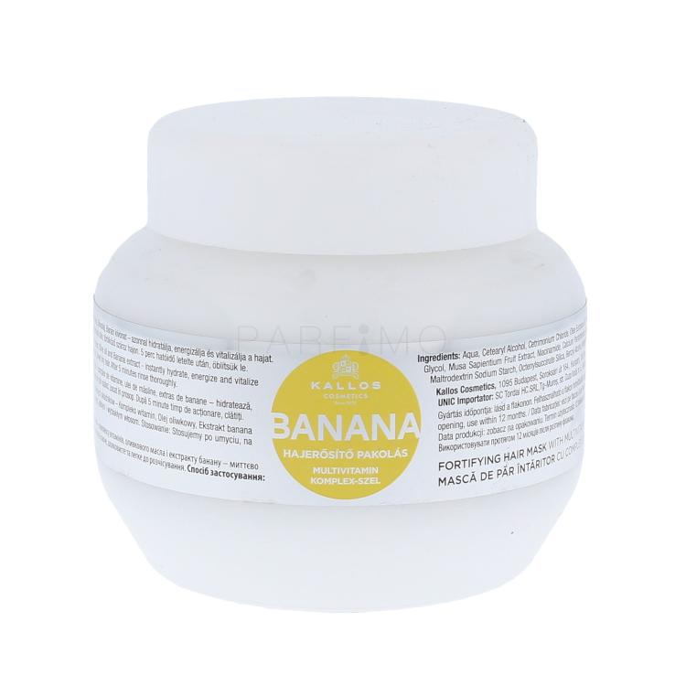 Kallos Cosmetics Banana Haarmaske für Frauen 275 ml