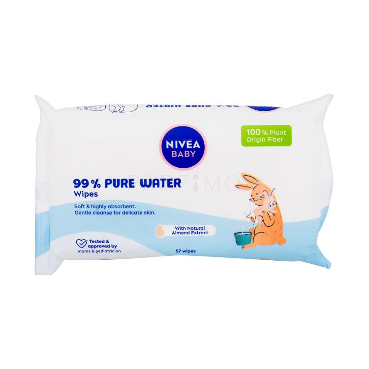 Nivea Baby 99% Pure Water Wipes Reinigungstücher für Kinder 57 St.