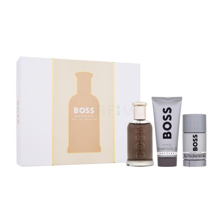 HUGO BOSS Boss Bottled Geschenkset Eau de Parfum 100 ml + Duschgel 100 ml + Deostick 75 ml