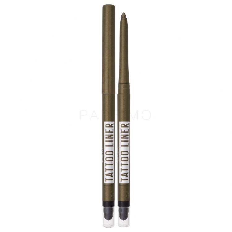 Maybelline Tattoo Liner Automatic Gel Pencil Kajalstift für Frauen 0,73 g Farbton  060 Emerald Energy