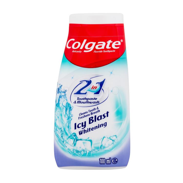 Colgate Icy Blast Whitening Toothpaste &amp; Mouthwash Zahnpasta 100 ml