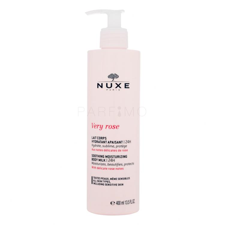 NUXE Very Rose Soothing Moisturizing Body Milk Körperlotion für Frauen 400 ml