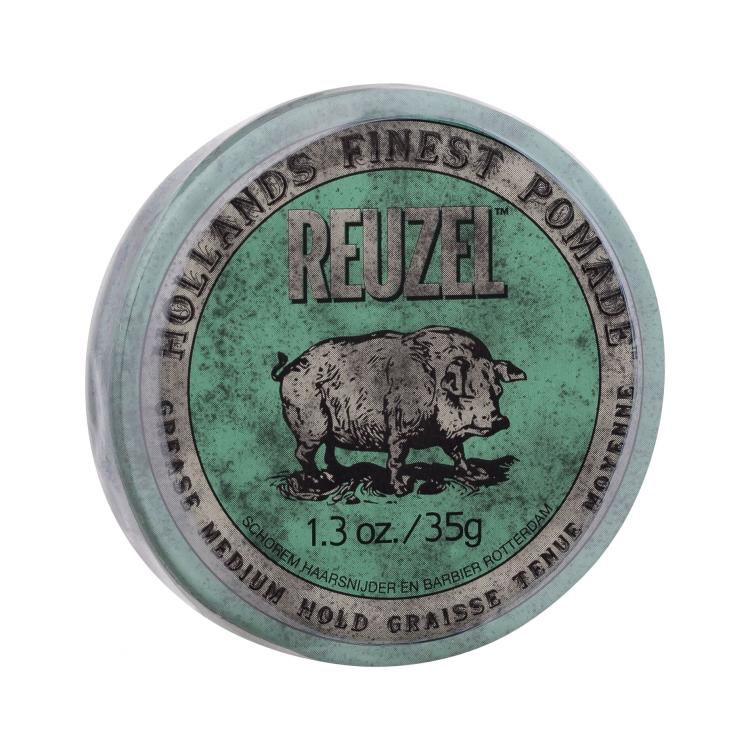 Reuzel Hollands Finest Pomade Grease Medium Hold Haarwachs für Herren 35 g