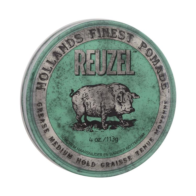 Reuzel Hollands Finest Pomade Grease Medium Hold Haarwachs für Herren 113 g