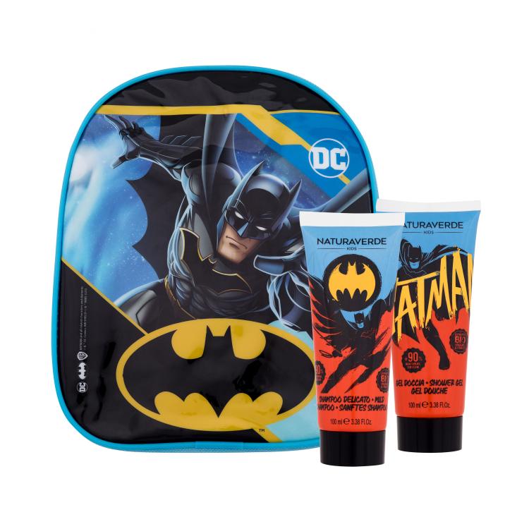 Naturaverde Batman Geschenkset Duschgel 100 ml + Shampoo 100 ml + Rucksack