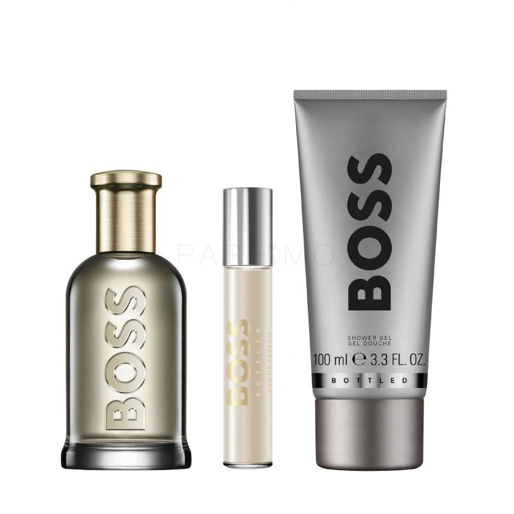 HUGO BOSS Boss Bottled Geschenkset Eau de Parfum 100 ml + Eau de Parfum 10 ml + Duschgel 100 ml