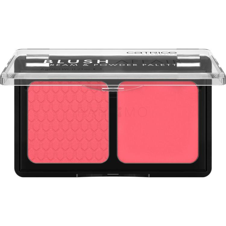 Catrice Blush Affair Cream &amp; Powder Palette Rouge für Frauen 6 g Farbton  010 Stunning Strawberry