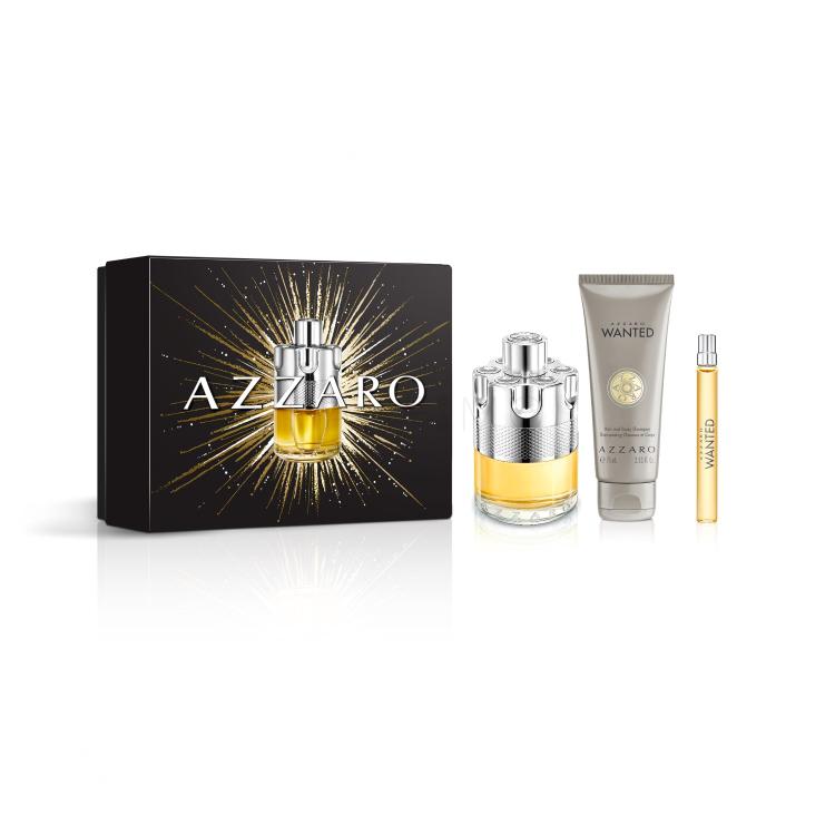 Azzaro Wanted Geschenkset Eau de Toilette 100 ml + Eau de Toilette 10 ml + Shampoo 75 ml