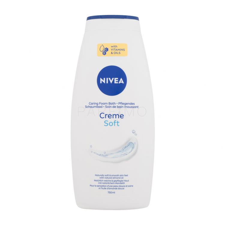 Nivea Creme Soft Caring Foam Bath Badeschaum für Frauen 750 ml