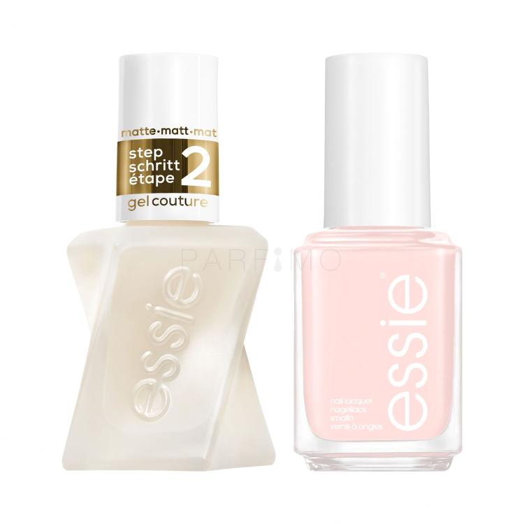 Set Nagellack Essie Nail Lacquer + Nagellack Essie Gel Couture Top Coat