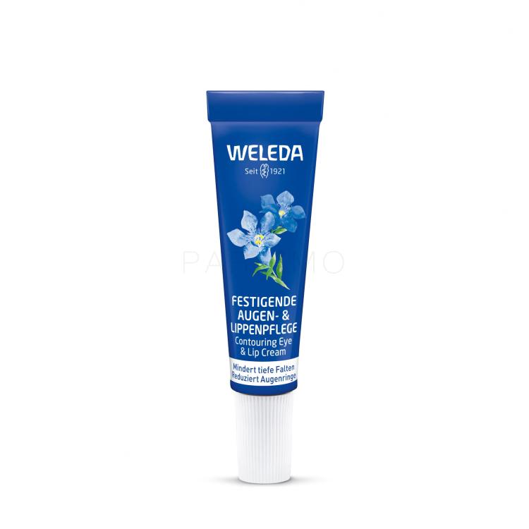 Weleda Blue Gentian &amp; Edelweiss Contouring Eye &amp; Lip Cream Augencreme für Frauen 10 ml