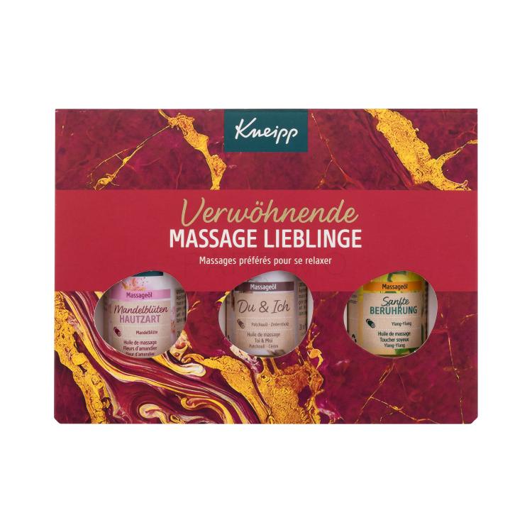 Kneipp Massage Oil Gift Set Geschenkset Massageöl Almond Blossoms (Mandelblüten Hautzart) 20 ml + Massageöl Patchouli (Do &amp; Ich) 20 ml + Massageöl Ylang-Ylang (Sanfte Berührung) 20 ml