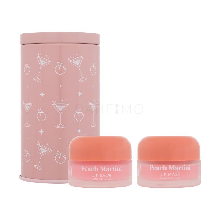 Barry M Lip Mask &amp; Balm Set Peach Martiny Lippenbalsam für Frauen Set