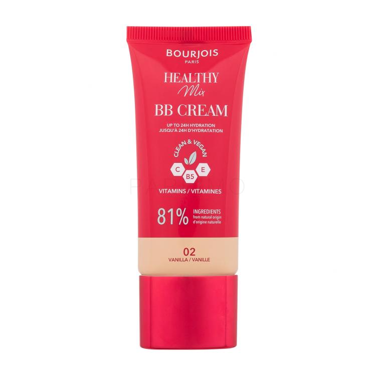 BOURJOIS Paris Healthy Mix Clean &amp; Vegan BB Cream BB Creme für Frauen 30 ml Farbton  02 Vanile